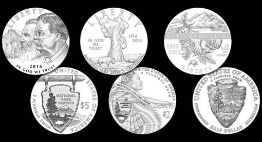 2016 National Park Service 100th Anniversary Commemorative Coin Designs