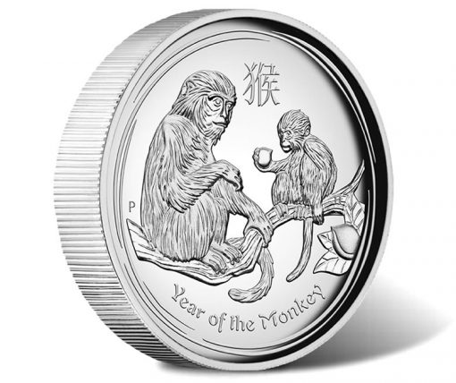 2016 Year of the Monkey 1 oz Silver Proof High Relief Coin