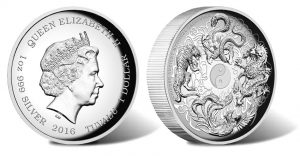 Chinese Ancient Mythical Creatures Featured on 2016 1 Oz Silver Coin Chinese Ancient Mythical Creatures Featured on 2016 1 Oz Silver Coin