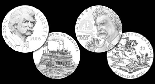 Designs for 2016 Mark Twain Commemorative Coins