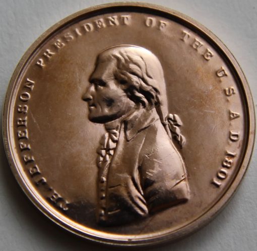 Thomas Jefferson Bronze Medal, Obverse