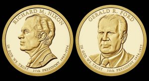 2016  Ford and Nixon Presidential $1 Coin Designs Revealed