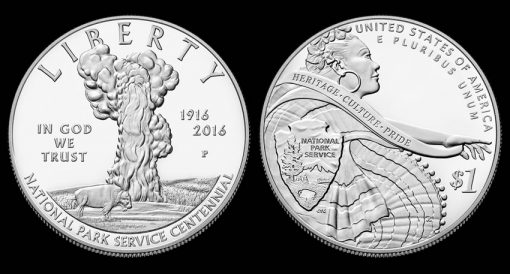 2016-P Proof National Park Service Silver Dollar