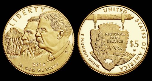 2016-W $5 Proof National Park Service Commemorative Gold Coin