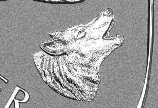 Howling Wolf Privy Mark on 2016 Silver Maple Leaf Bullion Coin