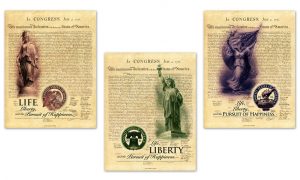 2016 Intaglio Prints for Life, Liberty and Pursuit of Happiness