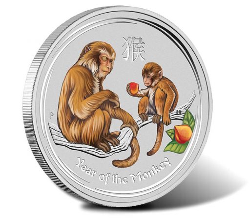 2016 $30 Year of the Monkey Gemstone 1 Kilo Silver Coin