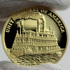 2016-W $5 Proof Mark Twain Commemorative Gold Coin, Reverse