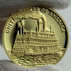 2016-W $5 Proof Mark Twain Commemorative Gold Coin, Reverse-a