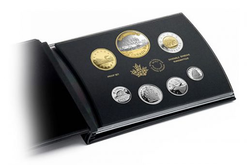 Coins and Presentation Case of Canadian 2016 Silver Proof Set