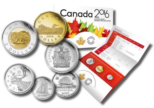 Royal Canadian Mint 2016 Uncirculated Set