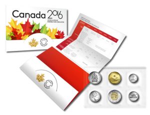 Royal Canadian Mint 2016 Uncirculated Set and packaging