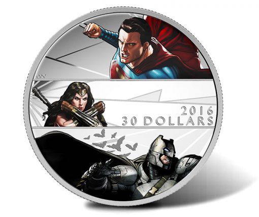 2016 $30 Batman v Superman 2 oz Silver Coin