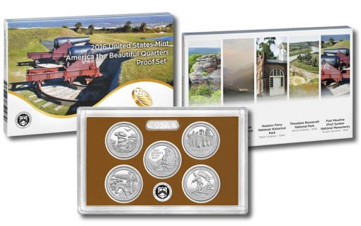 2016 America the Beautiful Quarters Proof Set, New Packaging