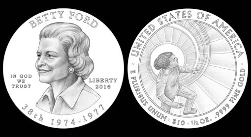 2016 Betty Ford First Spouse Gold Coin Designs