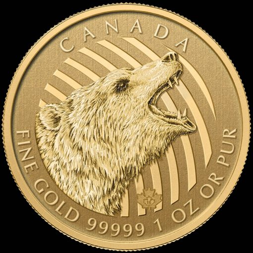 2016 Roaring Grizzly 1 oz Gold Bullion Coin