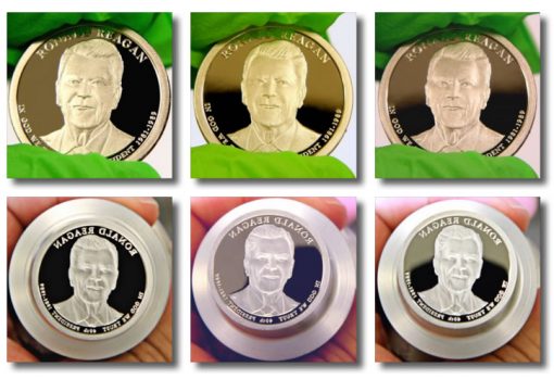 2016-S Proof Ronald Reagan Presidential $1 Coin and die photos