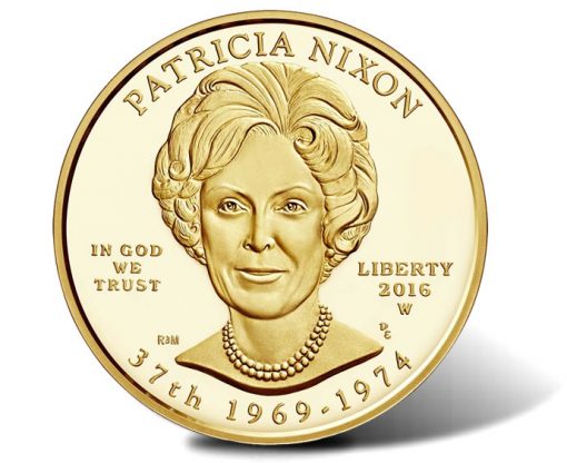 2016-W $10 Proof Patricia Nixon First Spouse Gold Coin, Obverse