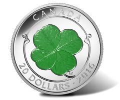 Canadian 2016 $20 Four-Leaf Clover Coin Released Canadian 2016 $20 Four-Leaf Clover Coin Released