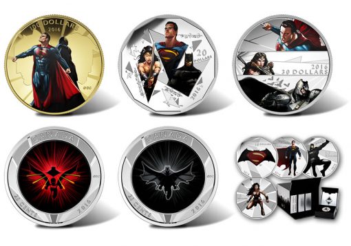 Canadian 2016 Batman v Superman Coins