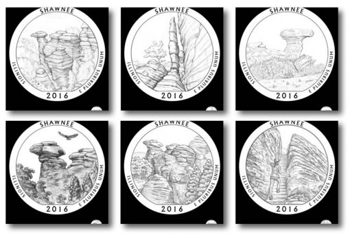 Design candidates for the Shawnee National Forest Quarter