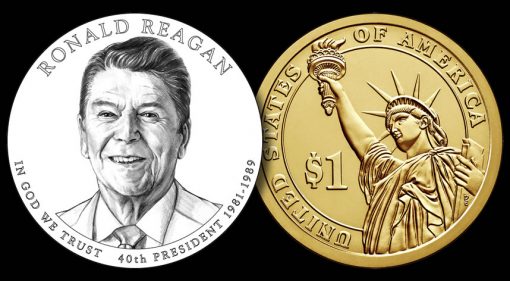 Designs for 2016 Ronald Reagan Presidential $1 Coin