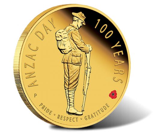 2016 $25 Anzac Day 100 Years Gold Proof Coin