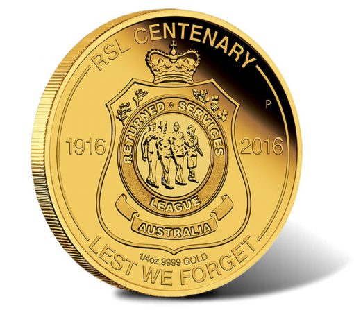 2016 $25 RSL Centenary Gold Proof Coin