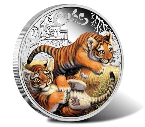 2016 50c Tiger Cubs Silver Proof Coin
