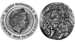 2016 Odin Antiqued Coin in High Relief