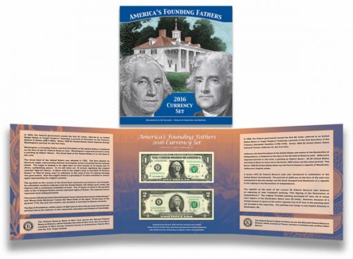 America's Founding Fathers 2016 Currency Set