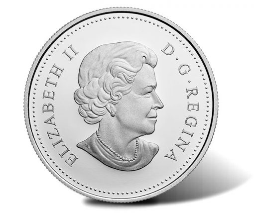 Canadian 2016 Cherry Blossoms Silver Coin, Obverse