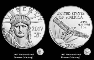 2017 Proof Platinum Eagle Designs for 20th Anniversary