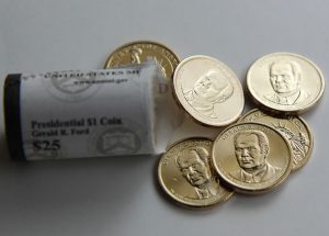 Roll of Gerald R. Ford Presidential $1 Coins