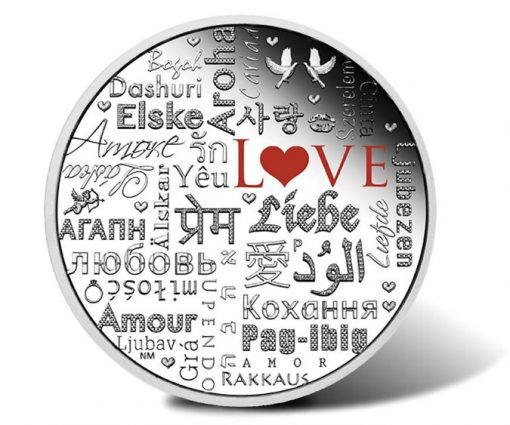 2016 $2 Language of Love 2 oz Silver Proof Coin