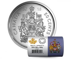 2016 50c Canadian Circulation Rolls in Special Wrap
