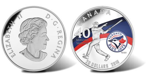 2016 Toronto Blue Jays 40th Season 1 oz Silver Proof Coin