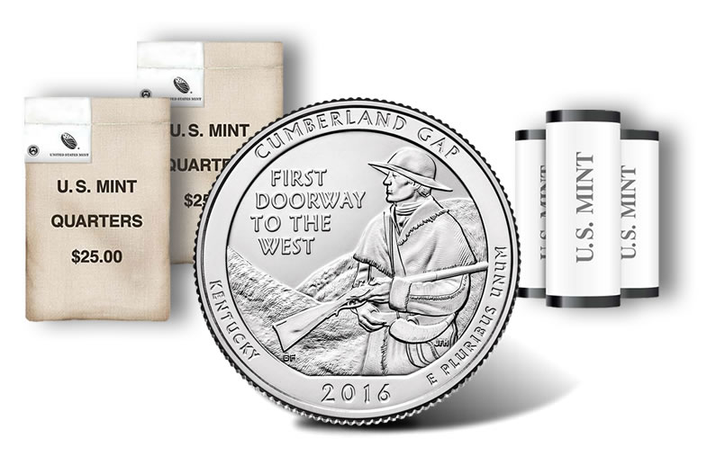Cumberland Gap National Park Quarter Dollar Coin Set 2016 P&D 