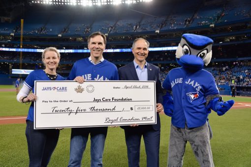 RCM donation to foundation at Rogers Centre
