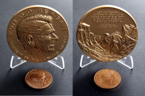 Ronald Reagan Bronze Medal Photos