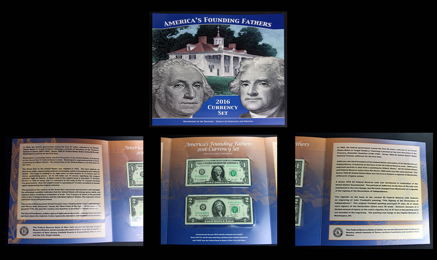 Sold Out from BEP /" 2013 /"  AMERICA/'S FOUNDING FATHERS  CURRENCY SET