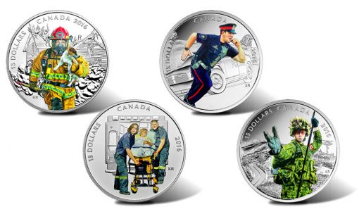 2016 $15 Canadian National Heroes Coins