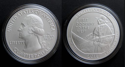 2016-P Cumberland Gap Five Ounce Silver Uncirculated Coin