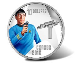 Canadian 2016 $10 Spock Silver Coin