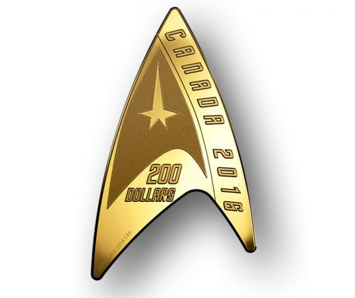 Canadian 2016 $200 Star Trek Delta Gold Coin