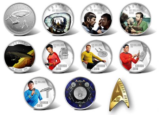 Canadian 2016 Star Trek Collector Coins