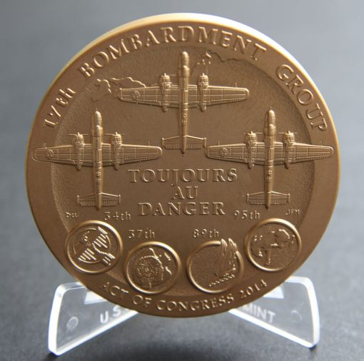 Doolittle Tokyo Raiders 3-Inch Bronze Medal, Reverse
