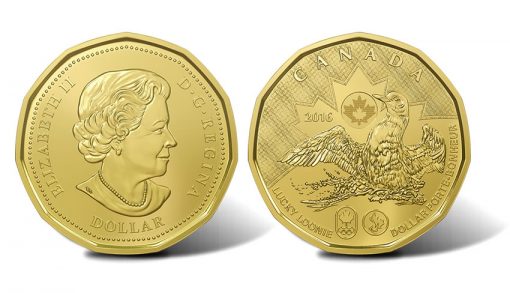 Canadian 2016 Lucky Loonie