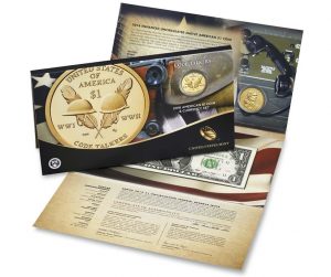 US Mint image of 2016 American $1 Coin and Currency Set