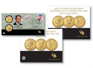 2016 Presidential $1 Coin Products 3-Coin Set, Reagan Cover